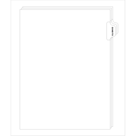 Officespace Side Tab Printed- Legal Index Dividers - Exhibit B OF3347343